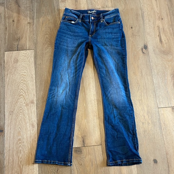 Wrangler bootcut jeans size 9 x 32 denim women’s jeans blue - Picture 5 of 8